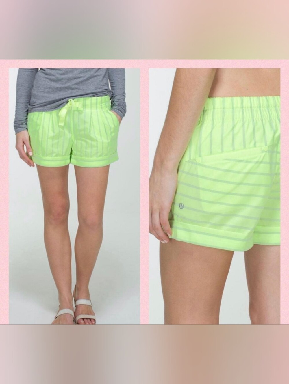 EUC Lululemon Spring Break Away Shorts, Size 12